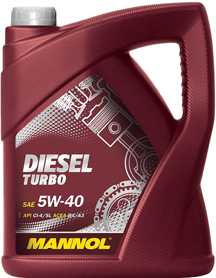 Моторное масло Mannol DIESEL TURBO 5W-40, 5л